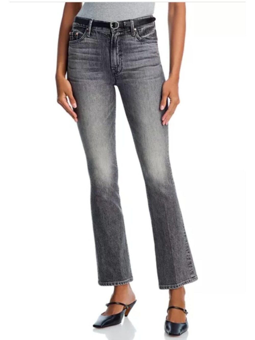 MOTHER Superior Jeans The Insider Skimp Size 29 in Magpie Black Gray